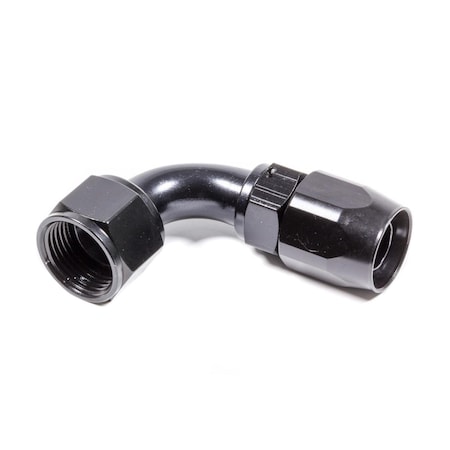 Geared2Golf 109012-BL 90 deg -12 AN Power Flow Hose End Fitting, Black GE3651041