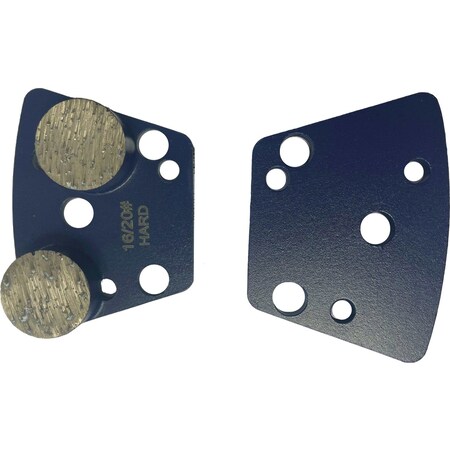 Vantage Product Diamond Grinding Disc for Trapezoid Grinders, 2 Round Segment, 16/20 Grit, Hard Bond M-TQC10-2R1620-H