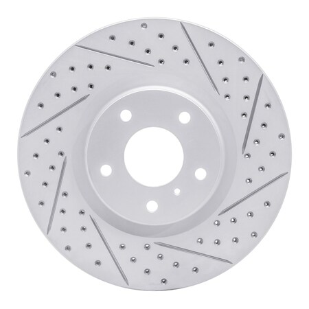 Dynamic Friction Co DFC Geoperformance Rotor - Drilled and Slotted 830-67052R