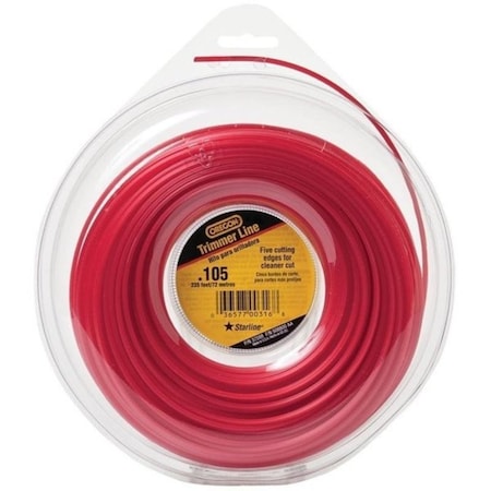 Oregon 37598 Trimmer Line, 0.105 in Dia, 235 ft L, Co-Polymer 619774