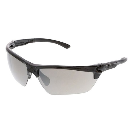 Mcr Safety Dominator (DM3), Safety Glasses, Duramass Hard Coat, Polycarbonate Lens, Black Frame, Half Frame DM1337B