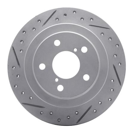 Dynamic Friction Co DFC Geoperformance Rotor - Drilled and Slotted 830-13008L