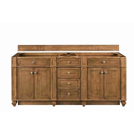 James Martin Vanities Vanity, without top, Saddle Brown, 71.9 in W x 22.9 in D, 157-V72-M-SBR