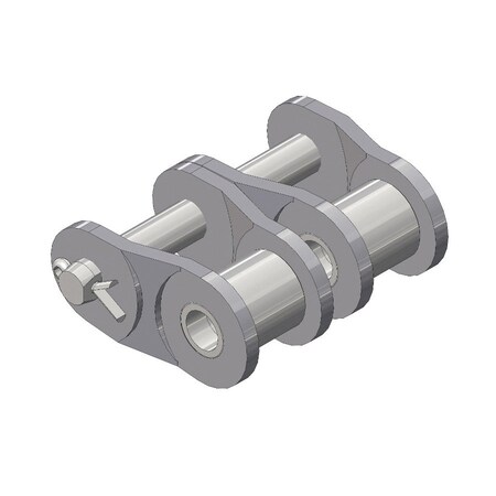 Senqcia Hi-Max Double Strand Cotter Pin Offset Link, 140-2 chain, 1-3/4 P, 1/2 Dia Pin 140-2HMOL