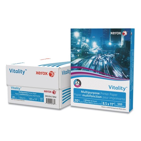 Xerox Multipurpose Print Paper, 92 Bright, 20lb, 8.5 x 11, White, PK1500 3R020473RM