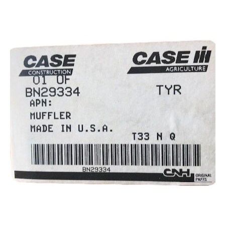 Cnh MUFFLER, CNH OEM BN29334 BN29334
