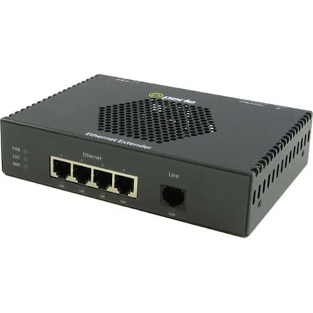 Perle Systems EXP-4S1110E-RJ 4X10/100/1000 RJ45 VDSL POE CPE LAN EXTENDER 06004734