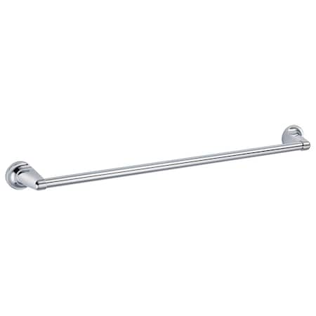 Geo 24" x 3/4" Transitional Towel Bar with 2-3/16" Base Polished Chrome Finish GBA-GD2434-PC