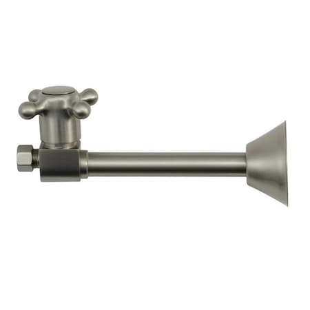 Mountain Plumbing Brass Cross Handle 1/4 Turn Ceramic Valve Lead Free Sweat in Satin Brass MT417X-NL/SB