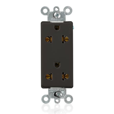 Leviton Rcptcl, 15A, 125/250VAC, Blk, Nyln, PK1 5825-E