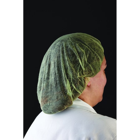 Workhorse Color-Coded Latex Free Bouffant Hair Net Caps, 100PK B-21-1000-YELLOW