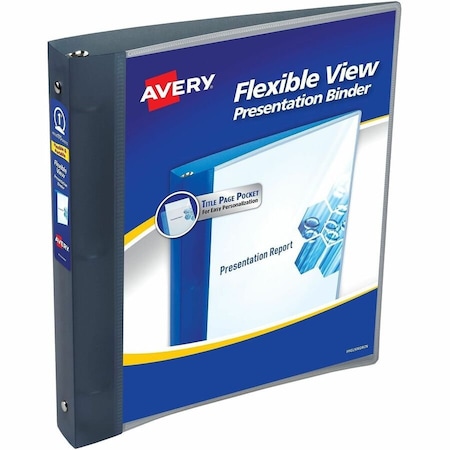 Avery Flexible View 3 Ring Binder, 1" Round Ri 17676
