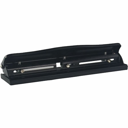 Business Source Manual Paper Hole Punch, Black, Round BSN65645