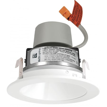 Elco Lighting 4in LED Module & Driver, Reflector Trim, 850lm, 3000K, Matte Black E410R0830MB