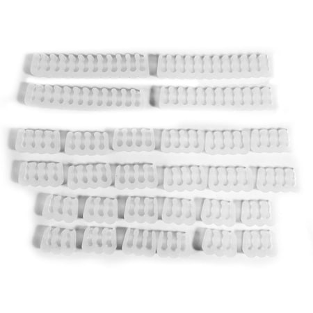 Hi-Tec Cable Combs Kit, Clear - 28 Piece HI2611722