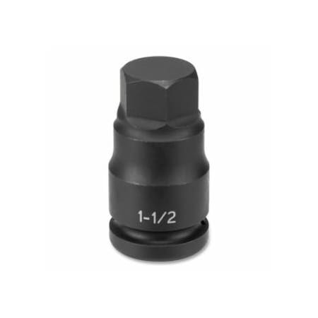 Grey Pneumatic Impact Driver, 1 in Drive, SAE, 1-5/16 in Size, 3.94 in OAL, Hex 914-4942F