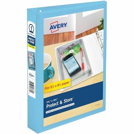 Avery Mini Durable View Binder, 1", Blue 23014