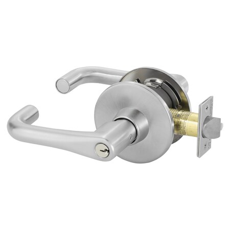 Sargent Grade 1 Storeroom/Closet Cylindrical Lock, J Lever, L Rose, Conventional Cylinder, Satin Chrome Fin 28-11G04 LJ 26D