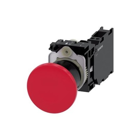 Siemens Mushroom pushbutton 22 mm 3SU1100-1BA20-3FA0-ZY12