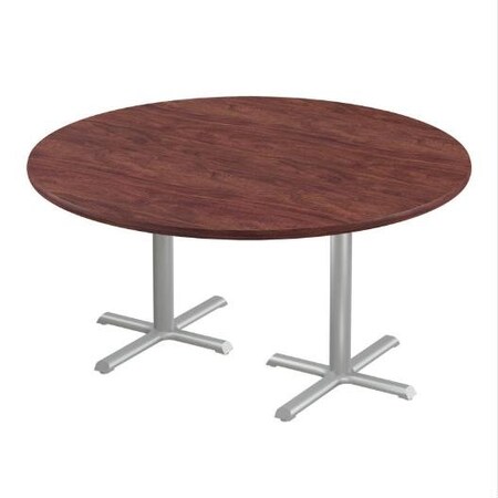 Correll Round Cafe Table, 60 in W, 60 in L, 29 in H, Particleboard Top, Mahogany SCT60R-20-98-20