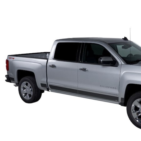 Putco Black Platinum Stainless Steel Rocker Panel Molding 9751244BP