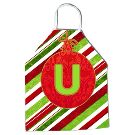 Carolines Treasures Christmas Oranment Holiday Initial Letter U Apron CJ1039-UAPRON