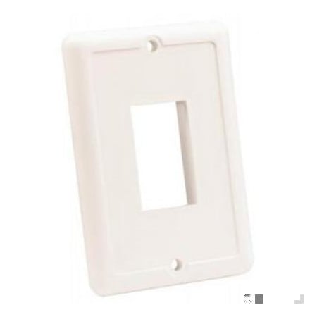 Jr Products IP66 SINGLE SWITCH PLATE, BLACK 14045
