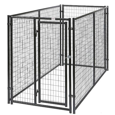 Behlen Country Complete Magnum Dog Kennel, 5 ft OAL, 10 ft OAW, Zinc, Gray 38100337