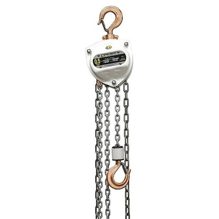 Oz Lifting Products Manual Chain Hoist, 40 ft Chain L, White OZSR005-40CH