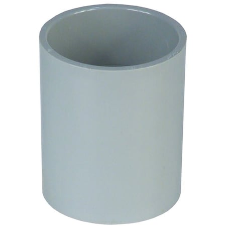 Carlon Conduit Fitting Coupling, 1 in, PVC, PVC Coated, Gray E940FR-CTN