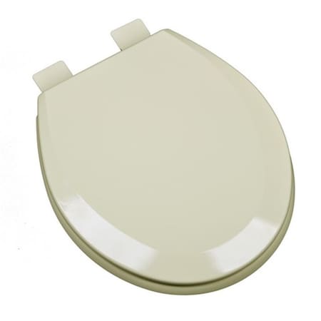 Plumbing Technologies 125-01 Premium Molded Round Wood Toilet Seat, Bonet 1F1R5-01