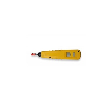 Cable Wholesale Punch Down Impact Tool For 66 and 110 Type Blocks, Adjustable, Yellow 91D3-30081