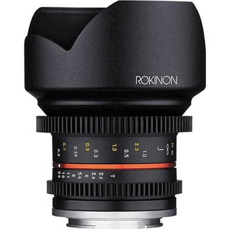 Rokinon 12mm T2.2 Compact High Speed Wide Angle Cine Lens for Micro Four Thirds Mount Cameras (CV12M-MFT) CV12M-MFT