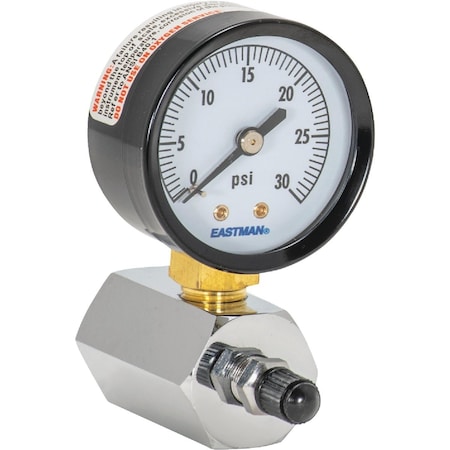 Ez-Flo Eastman EZ-FLO Gas Test Pressure Gauge 2 Face 0-30psi 45167