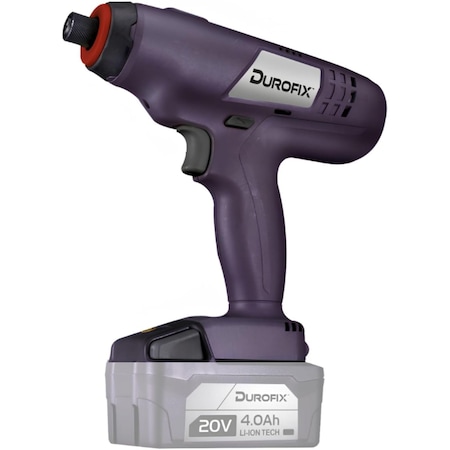 Durofix 20V Cordless Industrial Assembly Tool, Auto Shut-Off, Wireless Comm, 0.5-2Nm, 1/4in Hex Drive RV2048-WR2-PM