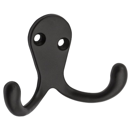 National Hardware V163 Cloth Hook, 35 lb, 2-Hook, Zinc, Oil-Rubbed Bronze, 2PK N330-829