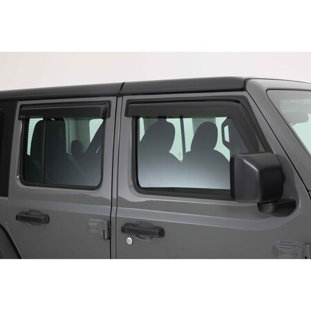 Gt Styling Rainguard, Smoke; Set Of 4 88644S