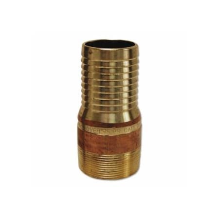 Dixon Valve King Combination Nipples, 1 1/2 in x 1 1/2 in (NPT) Male, Brass 238-BST20