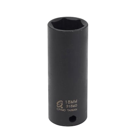Sunex 3/8 in Drive 18Mm Deep Impact Socket 318MD