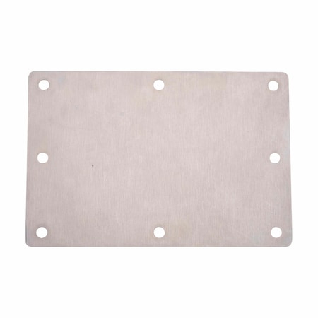 Brady Blank Tags, Stainless Steel, 3 3/16 in H x 4 11/16 in W, Not Applicable Dia., Silver, Rectangle TAG-UTIL-SS32