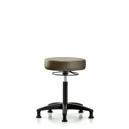Blue Ridge Ergonomics Vinyl Stool, Med Bench, Glides, Royal BR-VMBSO-RG-NF-RG-8809