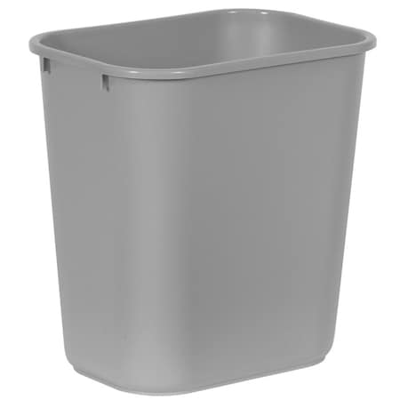 Rubbermaid Medium Wastebasket Gray 28 Quart / 26.5 Liter 1 / ea FG295600GRAY-EA