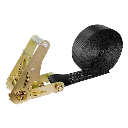 Tie 4 Safe 2'' x 20' Utility Heavy Duty Endless Ratchet Tie Down Strap WLL: 3,333 LBS. Black RT02CK-520E-BLK-C-1