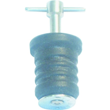 Us Hardware Drain Plug, T-Handle, Brass, For: 1 in Dia Drain M-162C