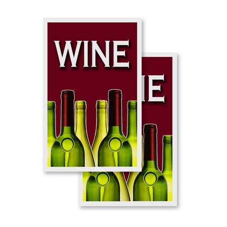 Signmission Wine, Vinyl Decals Only 24 Inch x 36 Inch, Vinyl Decal, 2PK DSB-2436-2PACK-Wine