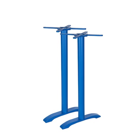 Bfm Seating Bali Bar Height End Base - Set of 2 - Zinc Plated Cast Iron Bottoms, Stainless Steel Columns PHTB0022BYT