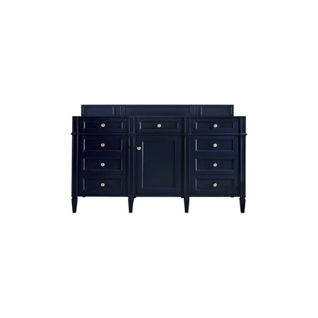 James Martin Vanities Vanity, without top, Victory Blue, 59.8 in W x 22.9 in D, 650-V60S-M-VBL
