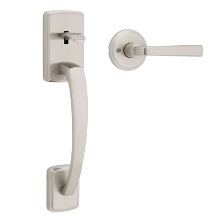 Kwikset Residential Handlesets Passage Reversible Satin Nickel 815BFHXTDL-15