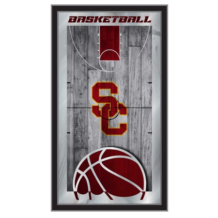 Holland Bar Stool Co USC Trojans 15" x 26" Basketball Mirror MBsktSouCal
