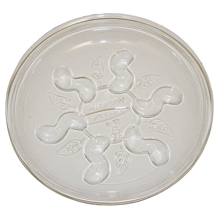 Gardeners Blue Ribbon Saucer Plus Plant Saucer, 10 in Dia, Plastic, Clear SP10